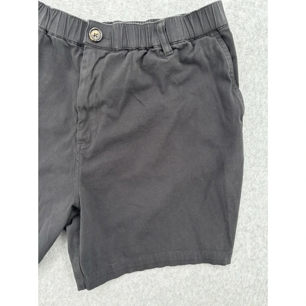 COVE USA Men's Chino Shorts 38W 5L Gray Stretch Cotton Elastic Waist